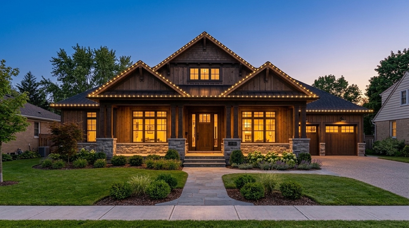 Illuminated Craftsman Estate