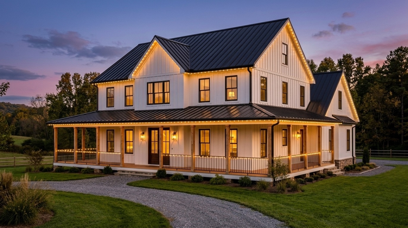 Illuminated Farmhouse Estate