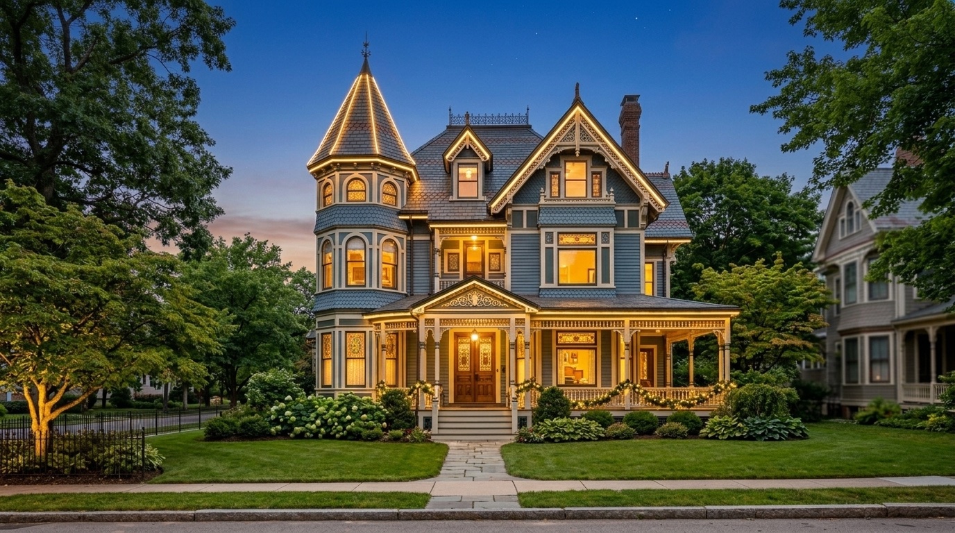 Illuminated Victorian Residence
