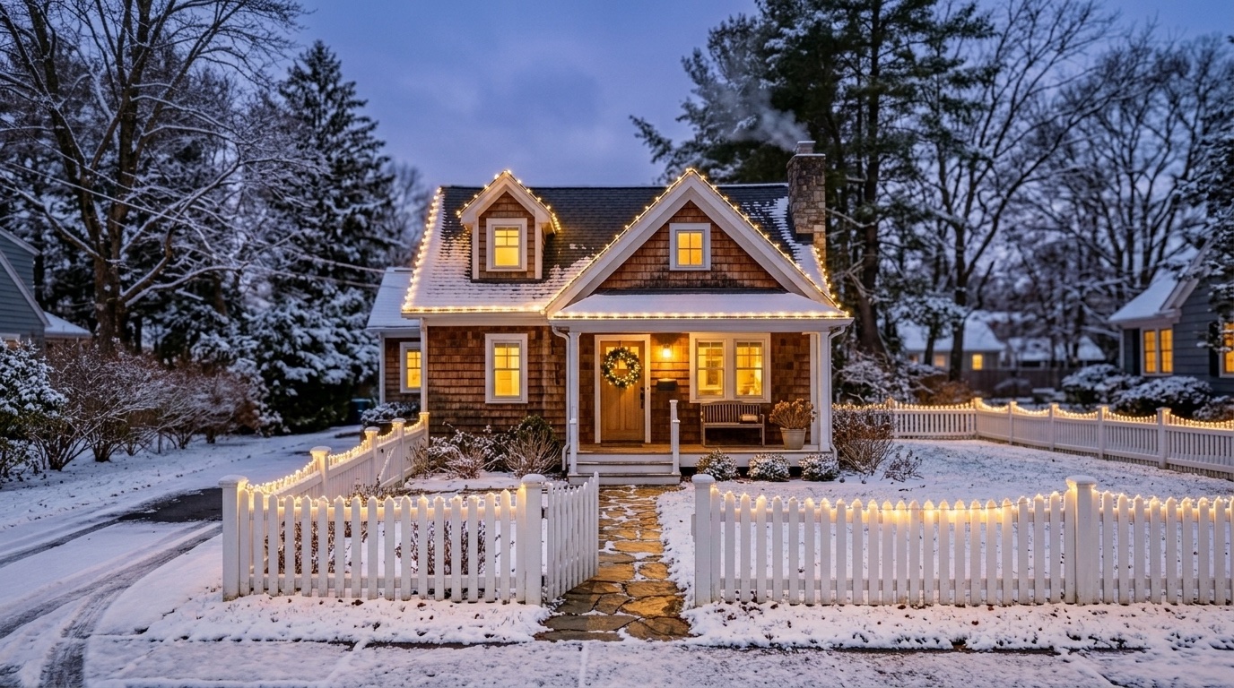 Illuminated Alpine Cottage